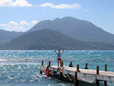 View of Nevis from St. Kitts