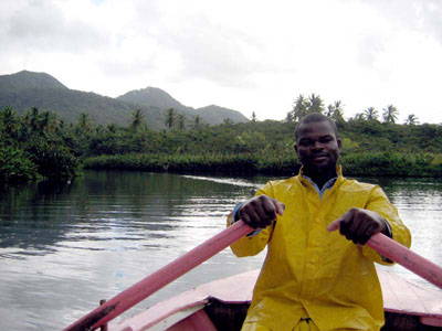 Martin on Providence, Indian River, Dominica