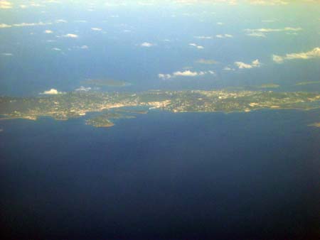 Aerial view of St. Croix
