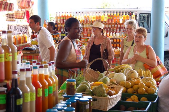 Market in St. Anne Martinique