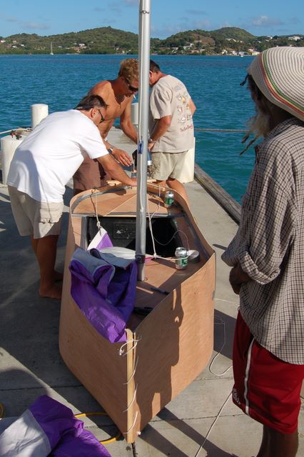 Dock cart based entry in the BYOB Regatta