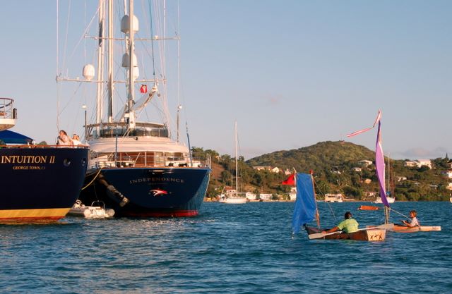 Megayachts and mini-yachts at the BYOB Regatta