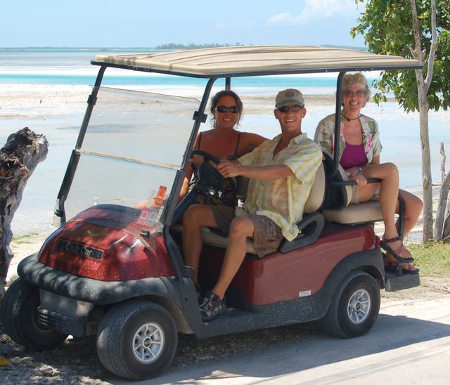 Wee Beastie, Sharon and Bob plus Susie on Harbor Island