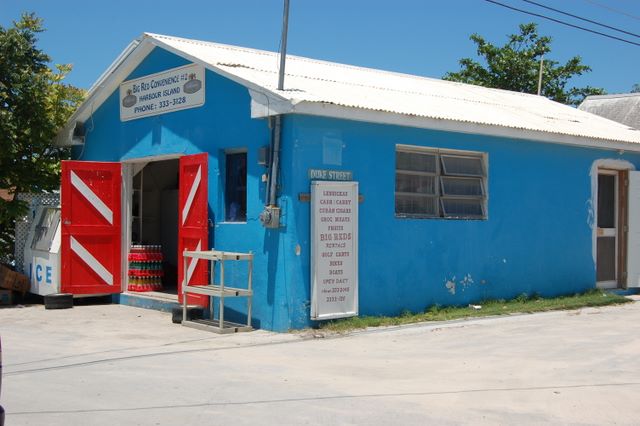 Big Red Convenience on Harbor Island, Bahamas