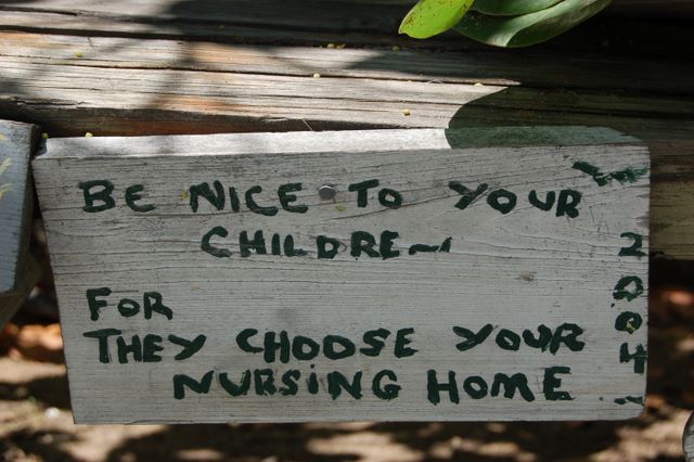 Be nice to your children, Harbor Island, Bahamas