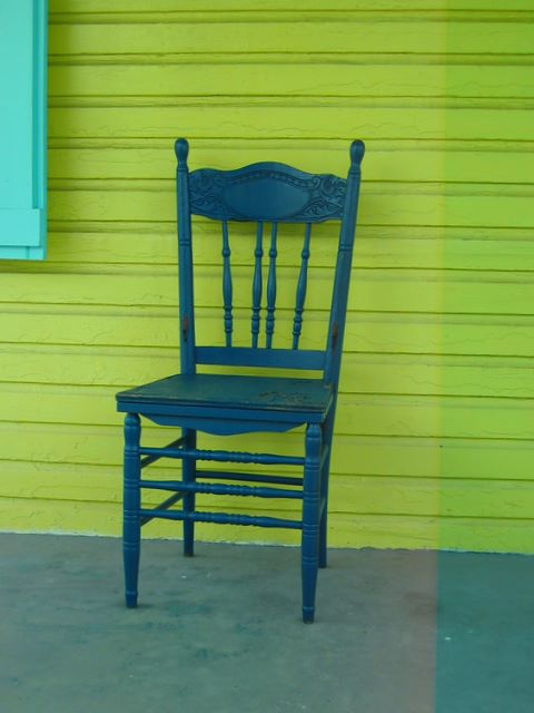 Porch chair in Spanish Wells, Bahamas