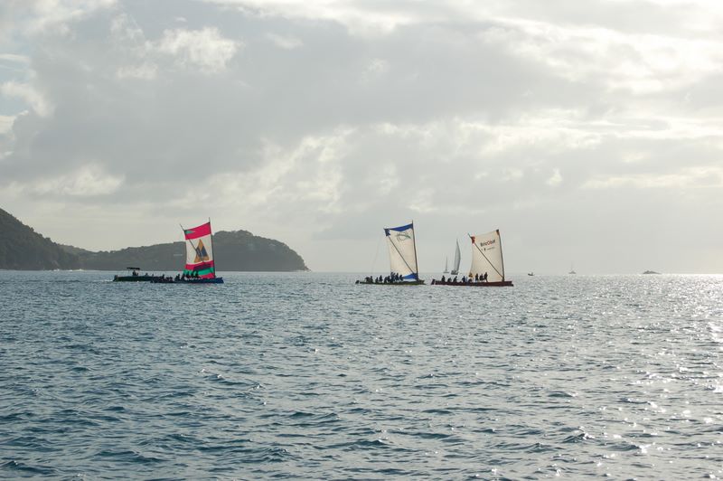 Three Yoles in Rodney Bay St. Lucia
