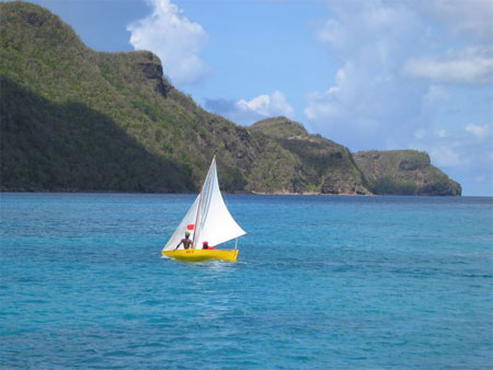 traditional sloop, Admiralty Bay, Bequia, SVG
