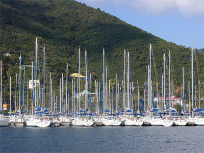 Moorings base at Road Town, Tortola, BVI 