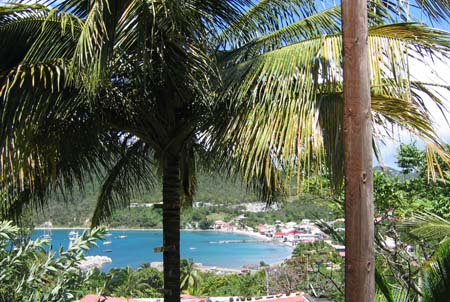 View from above the bay at Deshais, Guadaloupe