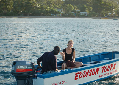 Eddison, Selina and the new motor