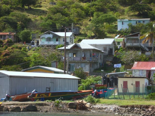 Fishing sheds at Ashton, Union Island, SVG