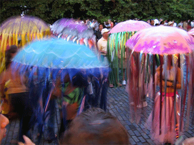 Dancers at a street fair in Old San Juan, Puerto Rico