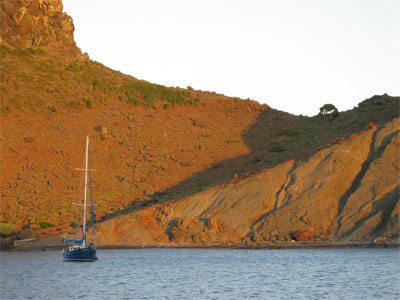 On the moorings, Ile Fourchue, St. Barths 