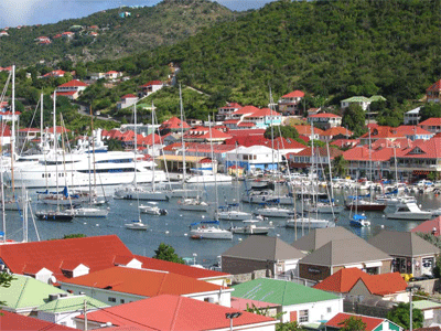 Inner harbor at Gustavia, St. Barts