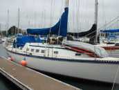 S/V Mostly Harmless at the Dock