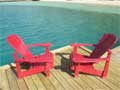 Chairs at the Bitter End Yacht Club, Virgin Gorda, BVI 