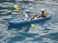 Steven and Paul Kayaking