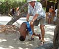 Roger's Beach Bar. Hog Island, Grenada 