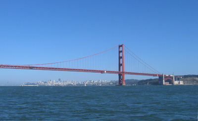 Fort Point and the South Tower of the Golden Gate Bridge