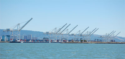 Cranes at the Port of Oakland